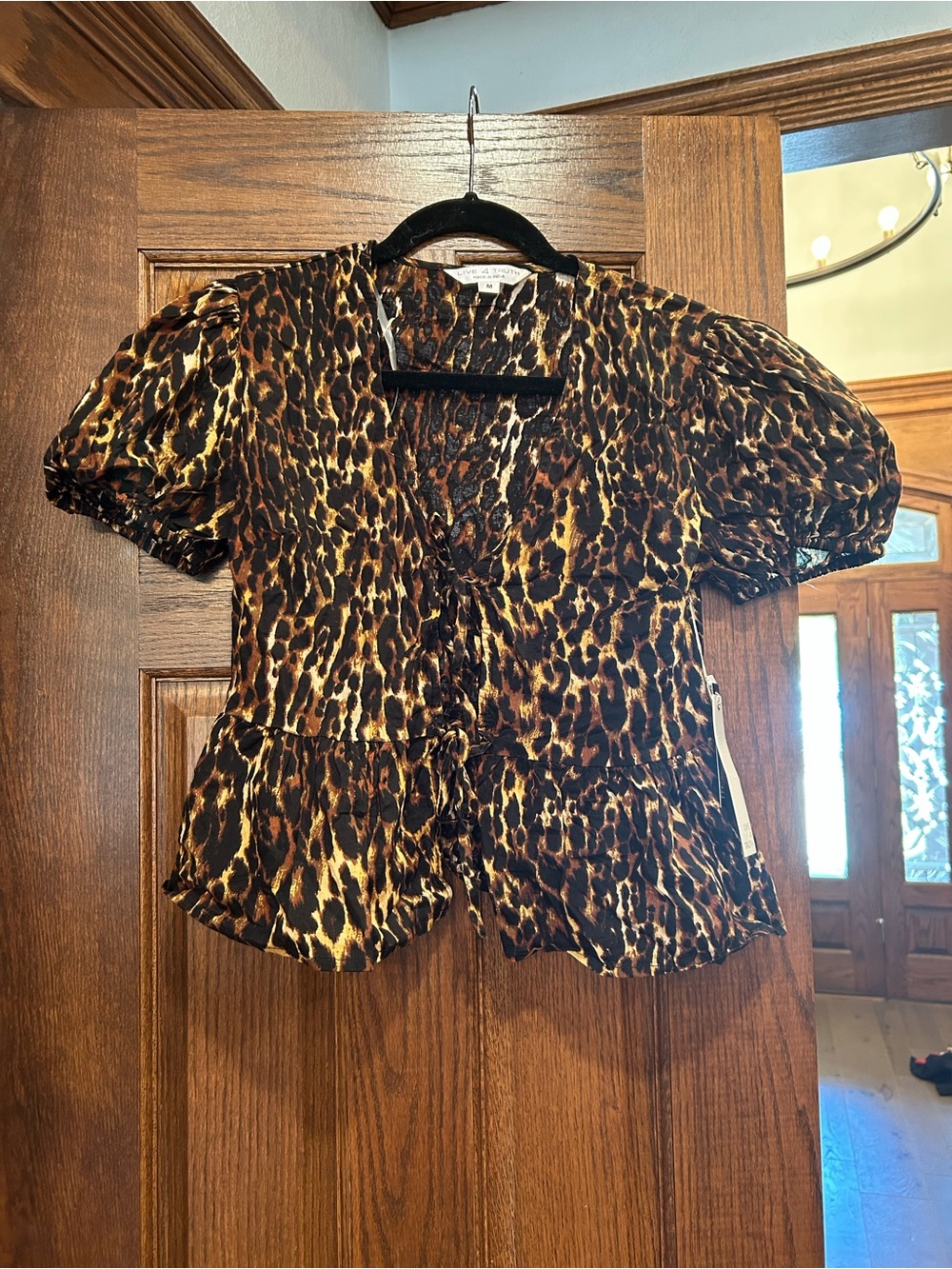 Live 4 Truth leopard tie shirt